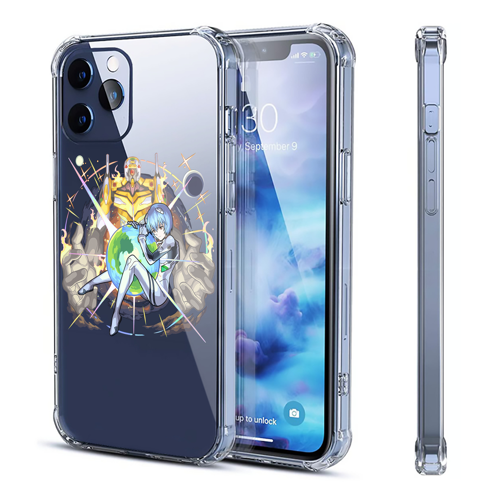 （画像用） EVA 新世紀エヴァンゲリオン 【iPhone 12シリーズ対応】透明スマホケース（クリアソフトケース）